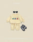 (Pre-order) OOTTBEBE Fall - Cute Car Top & Bottom Set - 자동차상하복 (2 Colors)
