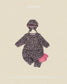 (Pre-order) OOTTBEBE Fall - Little Leopard Romper & Bonnet Set 리틀호피전신슈트보넷세트 (2 Colors)