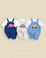 (Pre-order) OOTTBEBE Fall - Bungbung Denim Overalls - 붕붕이데님오버롤 (3 Colors)