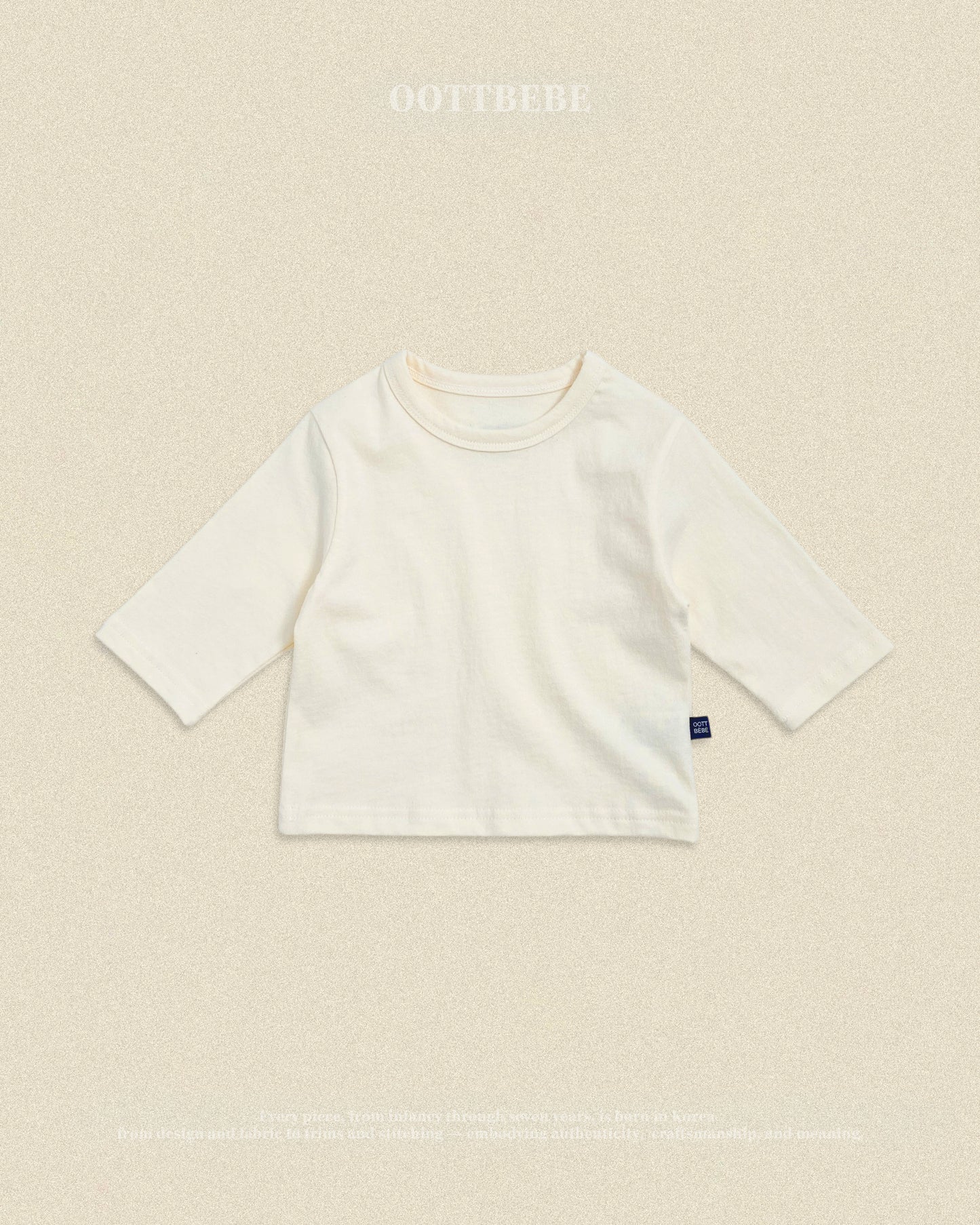 (Pre-order) OOTTBEBE Fall - OOTT Mix Long Sleeve Tee - 오뜨믹스티셔츠 (4 Colors)