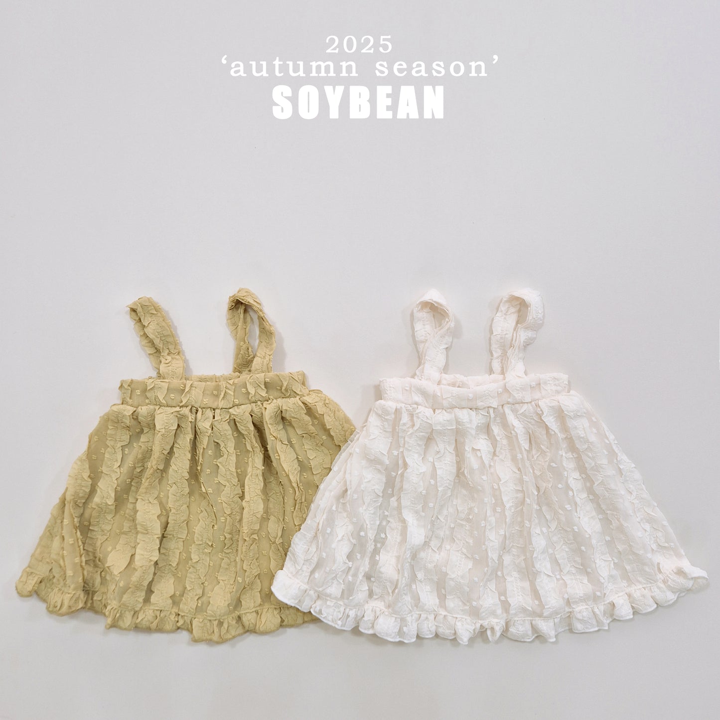 (Pre-order) Soybean Kids - Chiffon Bustier Dress 쉬폰뷔스티에원피스 (2 Colors)