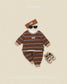 (Pre-order) OOTTBEBE Fall - Rookie Stripe Top & Bottom Set - 루키단가라상하복 (2 Colors)