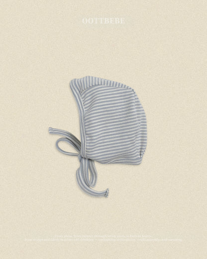 (Pre-order) OOTTBEBE Fall - Sweet Stripe Bonnet 바닐라라떼보넷 (3 Colors)