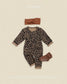 (Pre-order) OOTTBEBE Fall - Little Leopard Pajama Set 리틀호피실내복 (2 Colors)