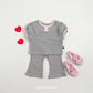 (Pre-order) OOTTBEBE Summer -  Lovely Eyelet Set 러블리아일렛상하복 (2 Colors)