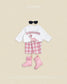 (Pre-order) OOTTBEBE Fall - Robot Dinosaur Top & Bottom Set - 로봇공룡상하복 (5 Colors)
