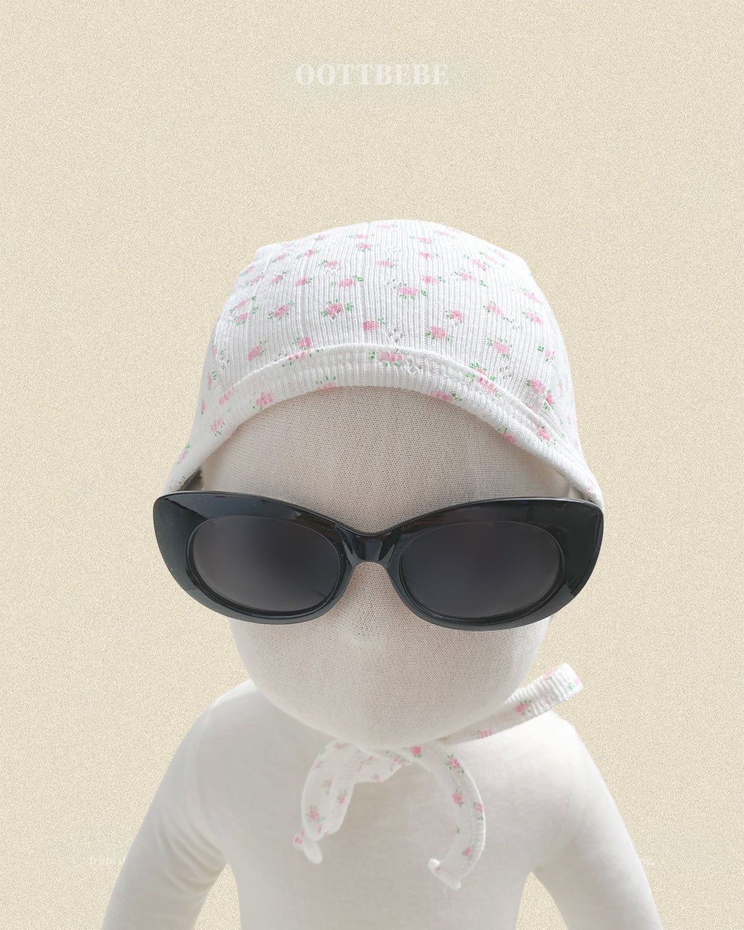 (Pre-order) OOTTBEBE Fall - Lovely Floral Bonnet 코코플라워보넷 (2 Colors)