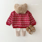 (Pre-order) Daily Bebe Winter - Kids' Holiday Jacquard Knit Sweatshirt 쟈가드맨투맨 (2 Colors)