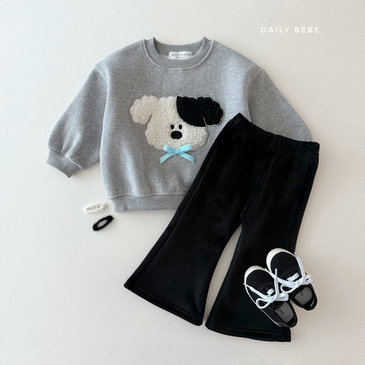 (Pre-order) Daily Bebe Winter - Kids’ Mink Bootcut Pants 밍크 부츠컷팬츠 (3 Colors)