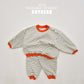(Pre-order) Soybean Kids - Point Stripe Top & Bottom Set 포인트단가라상하복 (4 Colors)