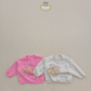 (Pre-order) Soybean Kids - Little Bear Fleece-Lined Sweatshirt 양기모리틀베어맨투맨 (2 Colors)