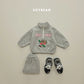 (Pre-order) Soybean Kids Winter - Flying Delivery Top & Bottom Set 플라잉딜리버리상하 (2 Colors)