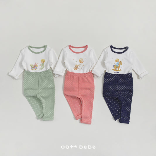 (Pre-order) OOTTBEBE Winter - Creamy Bebe Pajama Set 슈크림실내복 (3 Colors)