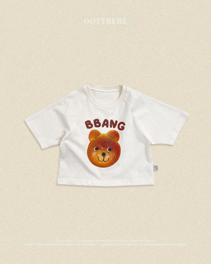 (Pre-order) OOTTBEBE Fall - Bbang Bear Raglan Tee - 빵나그랑티셔츠 (2 Colors)