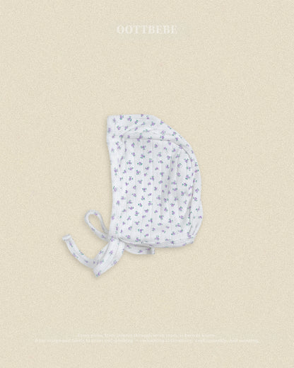 (Pre-order) OOTTBEBE Fall - Lovely Floral Bonnet 코코플라워보넷 (2 Colors)
