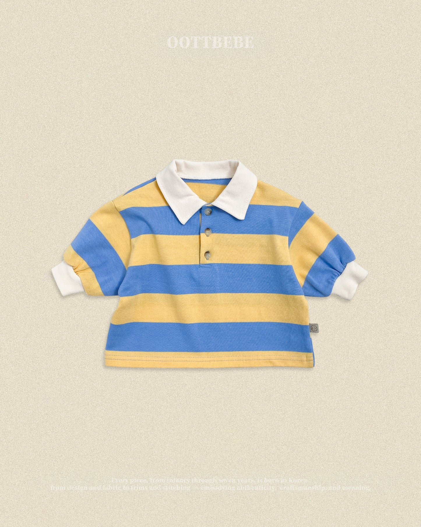 (Pre-order) OOTTBEBE Fall - Play Rugby Collar Tee - 플레이럭비카라티 (2 Colors)