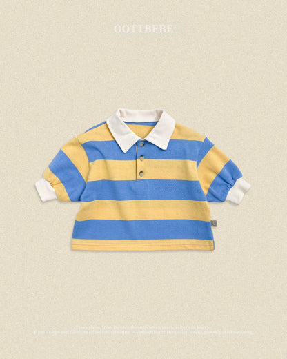 (Pre-order) OOTTBEBE Fall - Play Rugby Collar Tee - 플레이럭비카라티 (2 Colors)