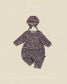 (Pre-order) OOTTBEBE Fall - Little Leopard Romper & Bonnet Set 리틀호피전신슈트보넷세트 (2 Colors)