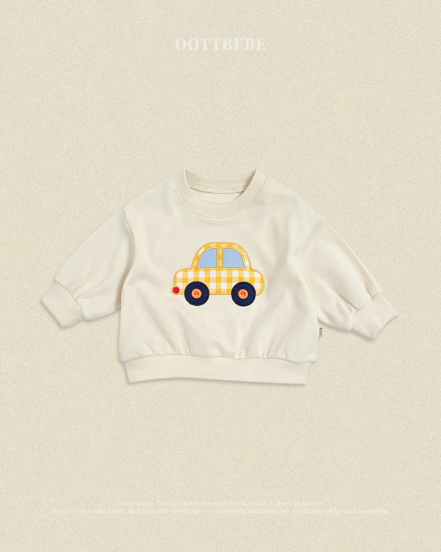 (Pre-order) OOTTBEBE Fall - Bungbung Sweatshirt - 붕붕이맨투맨 (3 Colors)