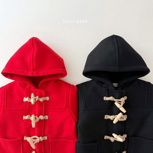 (Pre-order) Daily Bebe Winter - Kids' Daily Toggle Hood Coat 데일리 떡코 (2 Colors)