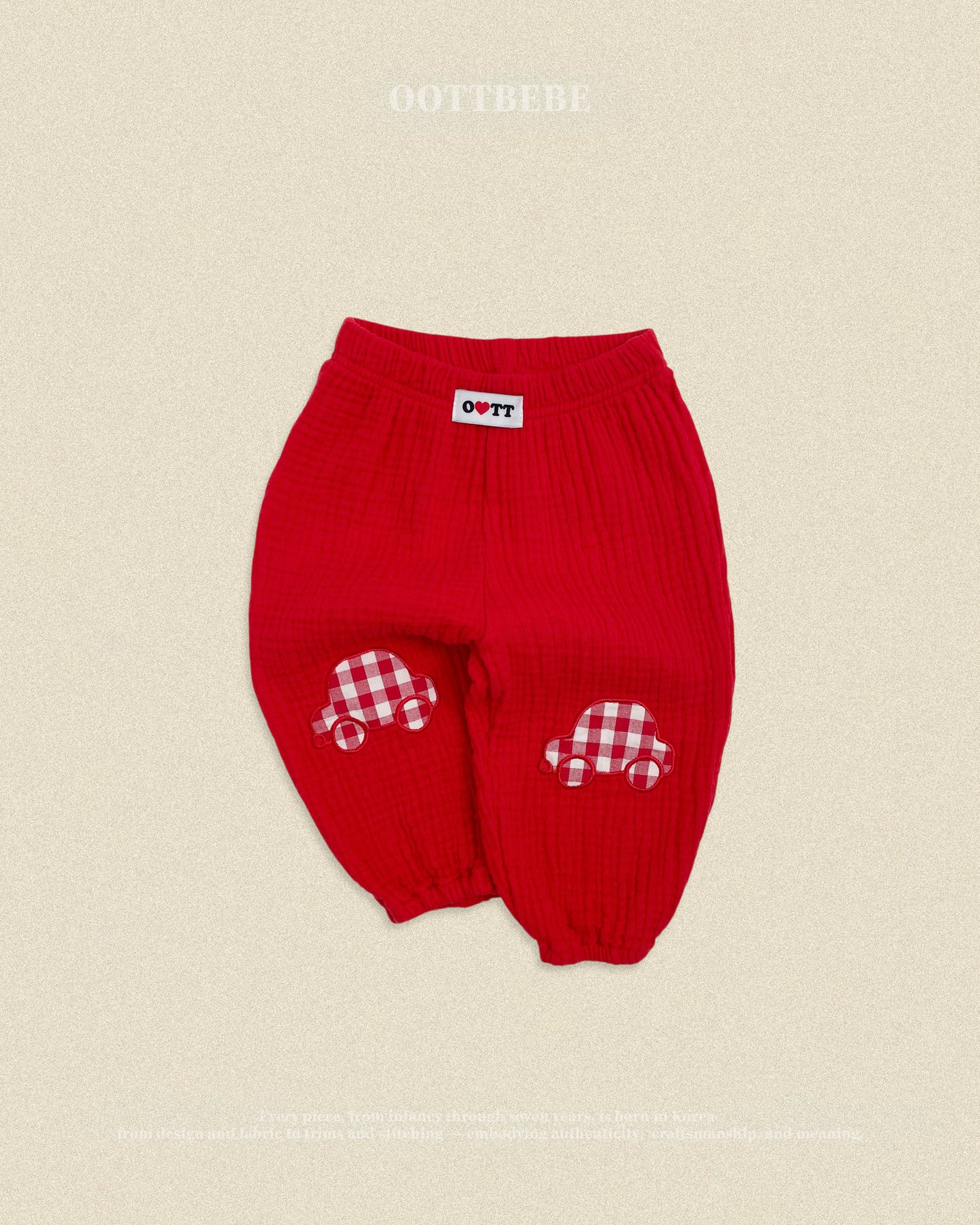 (Pre-order) OOTTBEBE Fall - Bungbung Gojaengi Pants - 붕붕이고쟁이팬츠 (3 Colors)