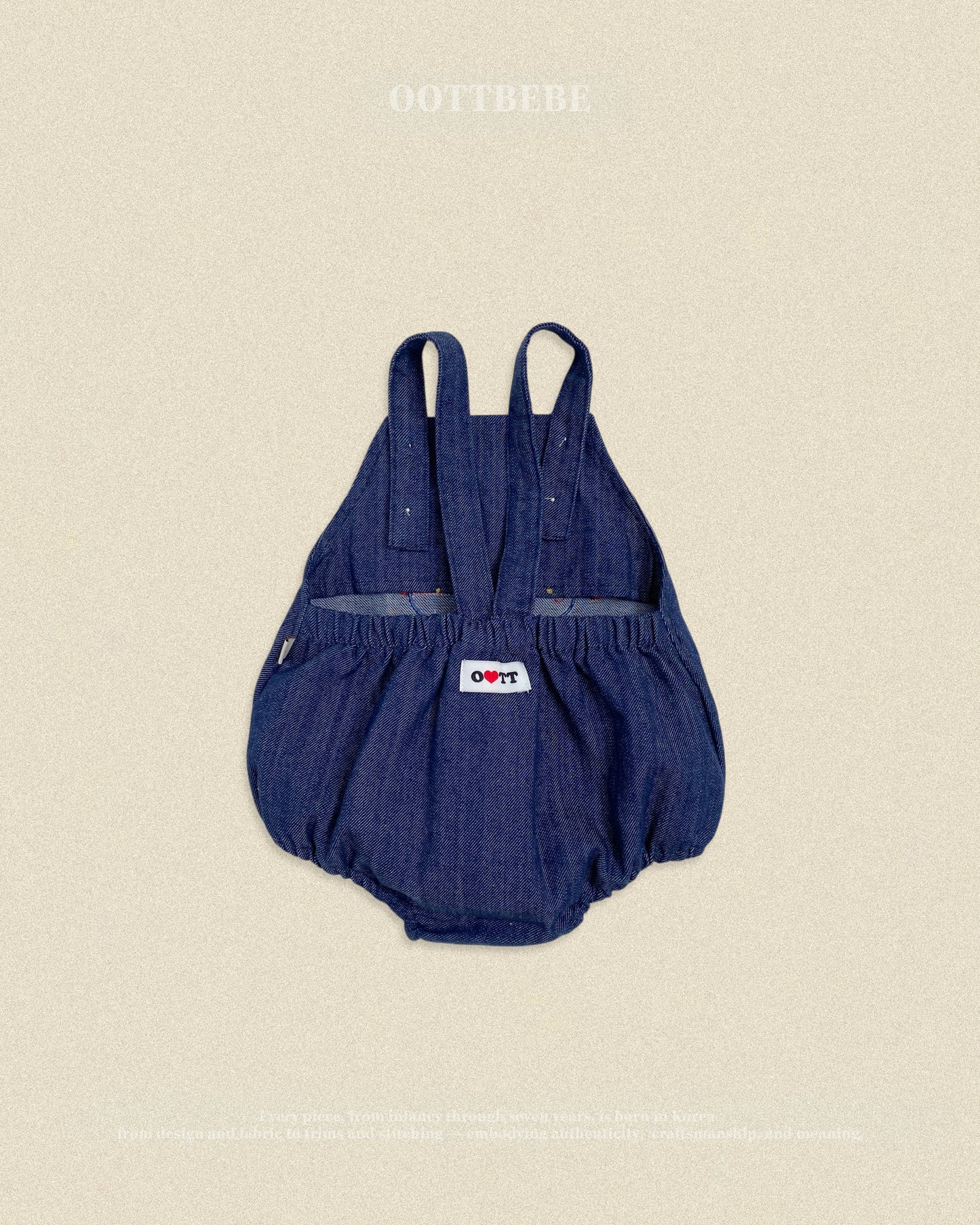 (Pre-order) OOTTBEBE Fall - Bungbung Denim Suit - 붕붕이데님슈트 (3 Colors)