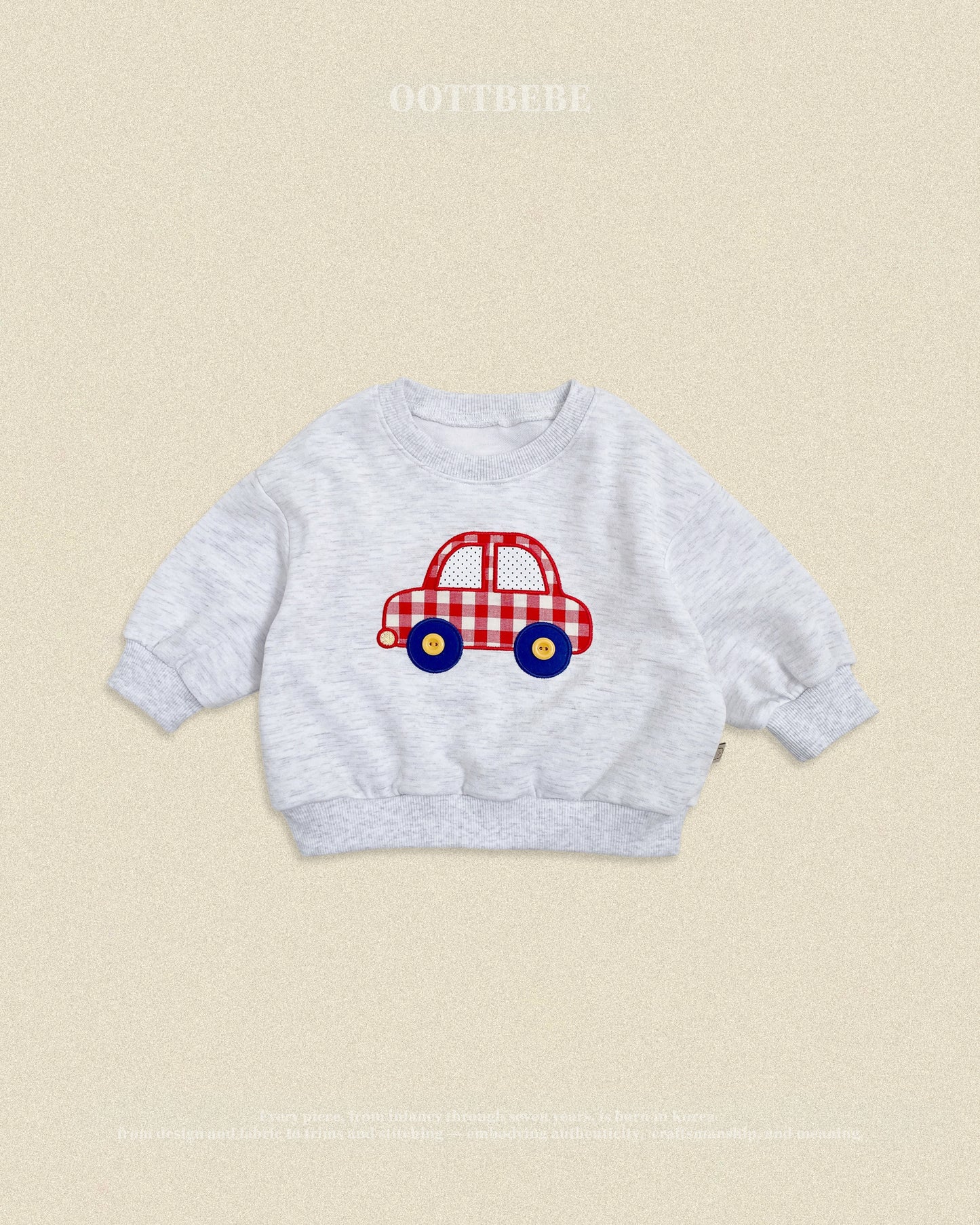 (Pre-order) OOTTBEBE Fall - Bungbung Sweatshirt - 붕붕이맨투맨 (3 Colors)