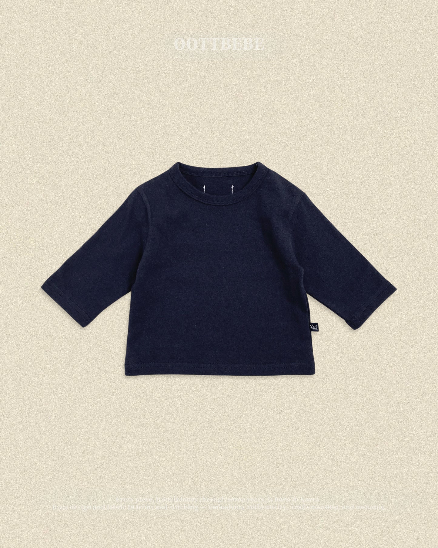 (Pre-order) OOTTBEBE Fall - OOTT Mix Long Sleeve Tee - 오뜨믹스티셔츠 (4 Colors)