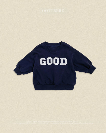 (Pre-order) OOTTBEBE Fall - GOOD Sweatshirt - GOOD 맨투맨 (2 Colors)