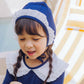 (Pre-order) KoongsKoongs Kids’ Premium Chouchou Ruffle Rash Guard Dress Set (Navy)