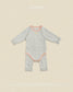 (Pre-order) OOTTBEBE Fall - Sweet Stripe Romper & Leggings Set 바닐라라떼슈트세트 (3 Colors)