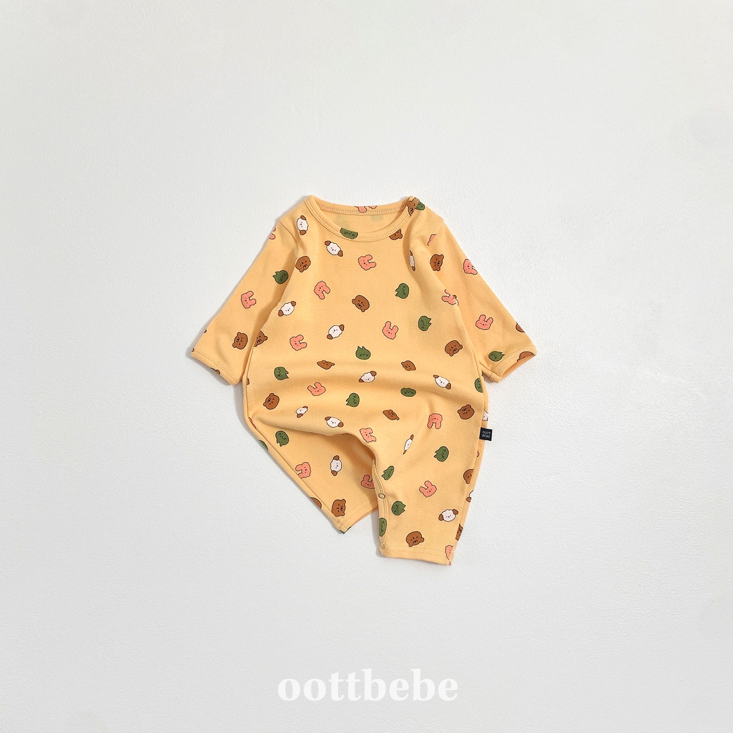 (Pre-order) OOTTBEBE Winter - 	Yum Yum Friends Full Bodysuit 얌얌친구전신슈트 (3 Colors)