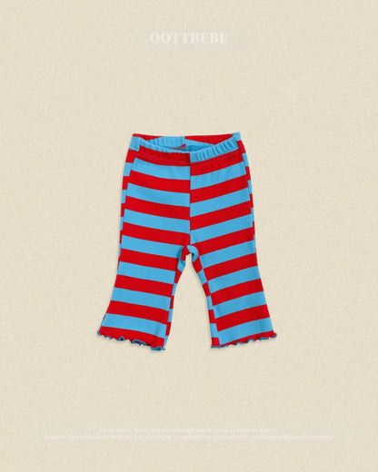(Pre-order) OOTTBEBE Fall - Kitsch Pop Ribbed Bootcut Pants - 키치팝골지부츠컷 (4 Colors)