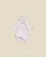 (Pre-order) OOTTBEBE Fall - Petite Heart Romper & Bonnet Set 쁘띠하트슈트세트 (2 Colors)