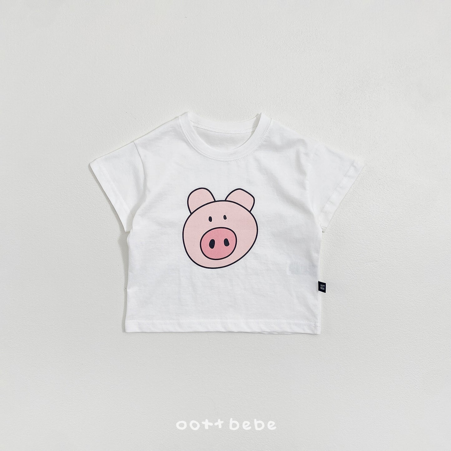 (Pre-order) OOTTBEBE Summer - Happy Friends T-shirt 해피프렌즈티셔츠 (4 Colors)