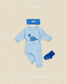 (Pre-order) OOTTBEBE Fall - Robot Dino Pajama Set 로봇공룡실내복 (5 Colors)