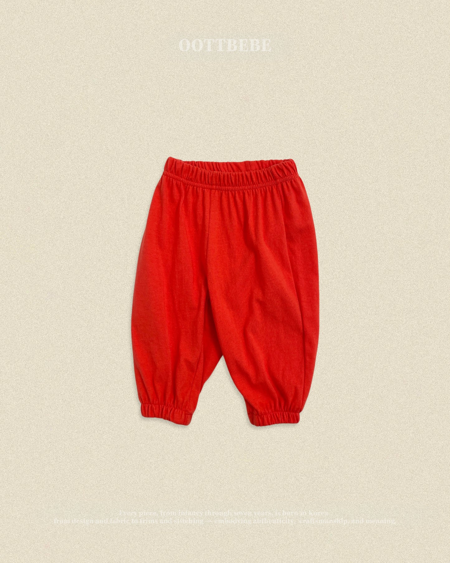 (Pre-order) OOTTBEBE Fall - Jelly Mix Balloon Jogger Pants - 젤리믹스고쟁이팬츠 (4 Colors)