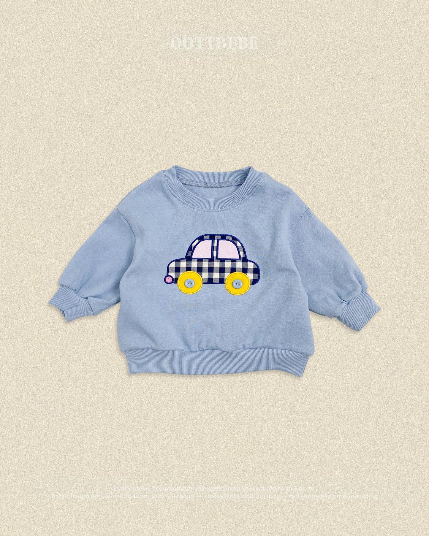 (Pre-order) OOTTBEBE Fall - Bungbung Sweatshirt - 붕붕이맨투맨 (3 Colors)