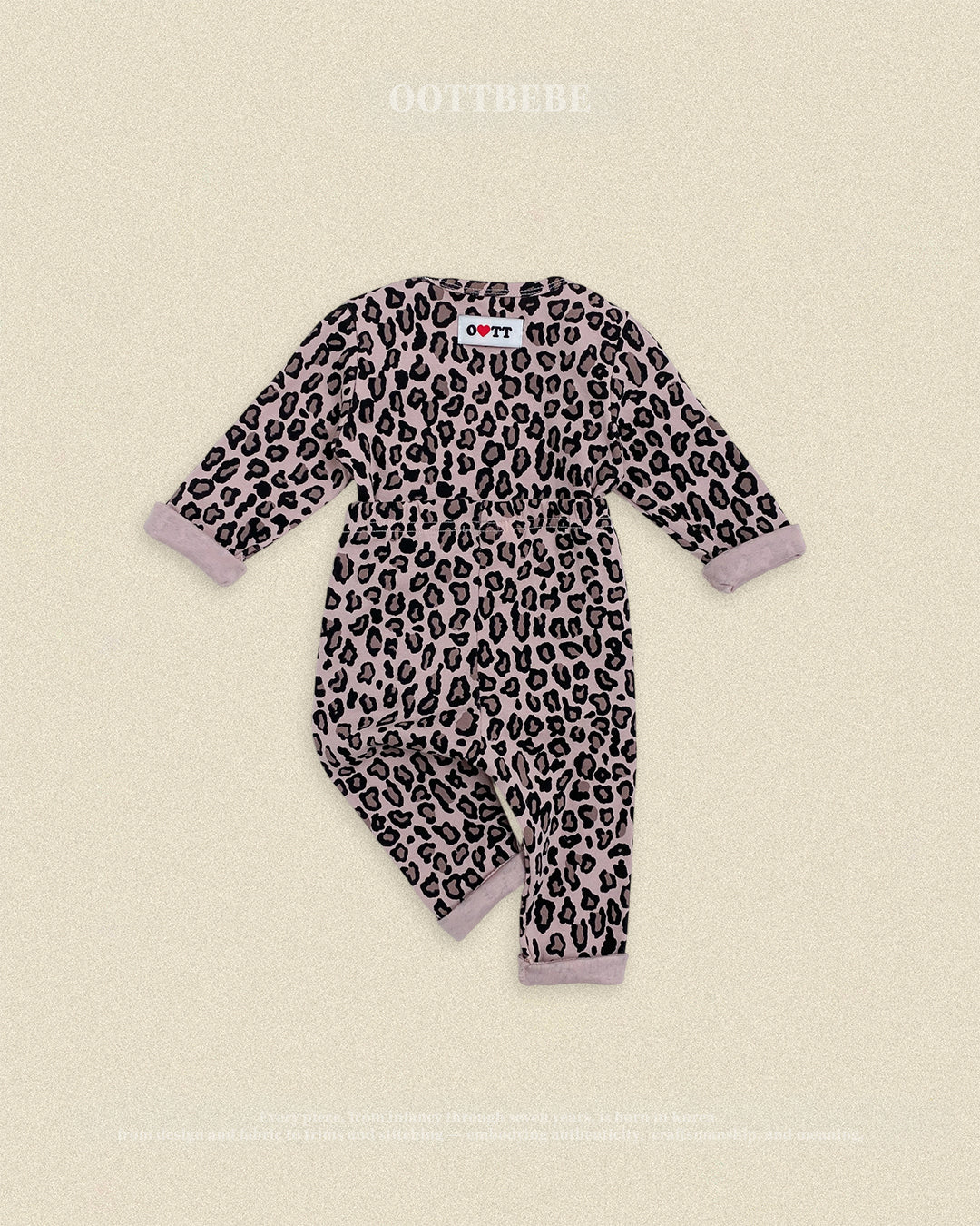 (Pre-order) OOTTBEBE Fall - Little Leopard Pajama Set 리틀호피실내복 (2 Colors)