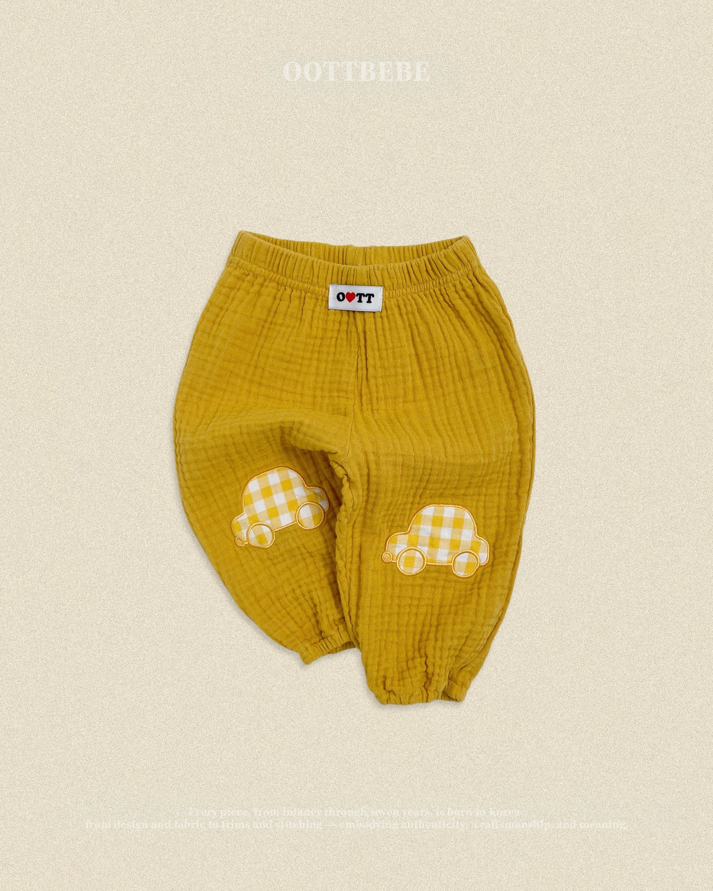 (Pre-order) OOTTBEBE Fall - Bungbung Gojaengi Pants - 붕붕이고쟁이팬츠 (3 Colors)