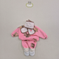 (Pre-order) Soybean Kids - Teddy Fleece Top & Bottom Set 테디플리스상하복 (3 Colors)