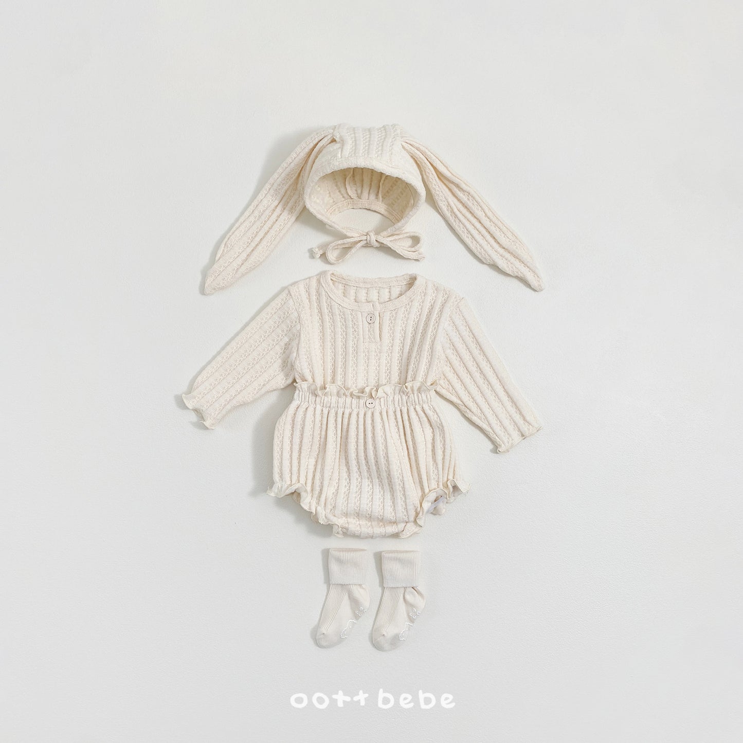(Pre-order) OOTTBEBE Winter - Monshell Bunny Bonnet 몽쉘토끼보넷 (3 Colors)