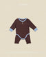 (Pre-order) OOTTBEBE Fall - Mini Dot Romper & Leggings Set 슈슈도트슈트세트 (2 Colors)