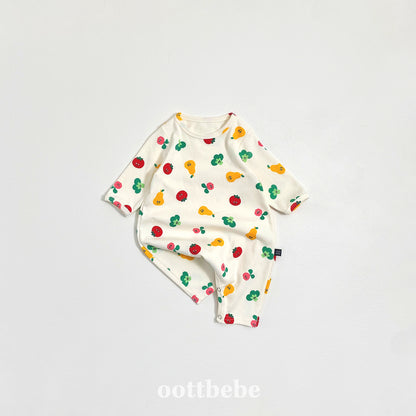 (Pre-order) OOTTBEBE Winter - 	Yum Yum Friends Full Bodysuit 얌얌친구전신슈트 (3 Colors)