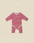 (Pre-order) OOTTBEBE Fall - Sweet Stripe Romper & Leggings Set 바닐라라떼슈트세트 (3 Colors)