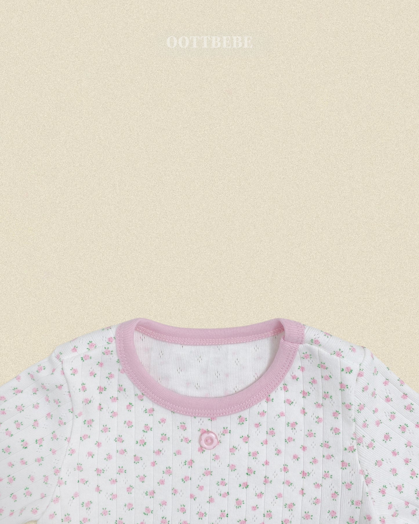 (Pre-order) OOTTBEBE Fall - Lovely Floral Pajama Set 코코플라워실내복 (2 Colors)
