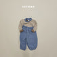 (Pre-order) Soybean Kids Winter - Bong Bong Stripe Fleece-Lined Top & Bottom Set 봉봉단가라상하 (3 Colors)