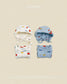 (Pre-order) OOTTBEBE Fall - Cute Car Romper & Bonnet Set 자동차슈트세트 (2 Colors)