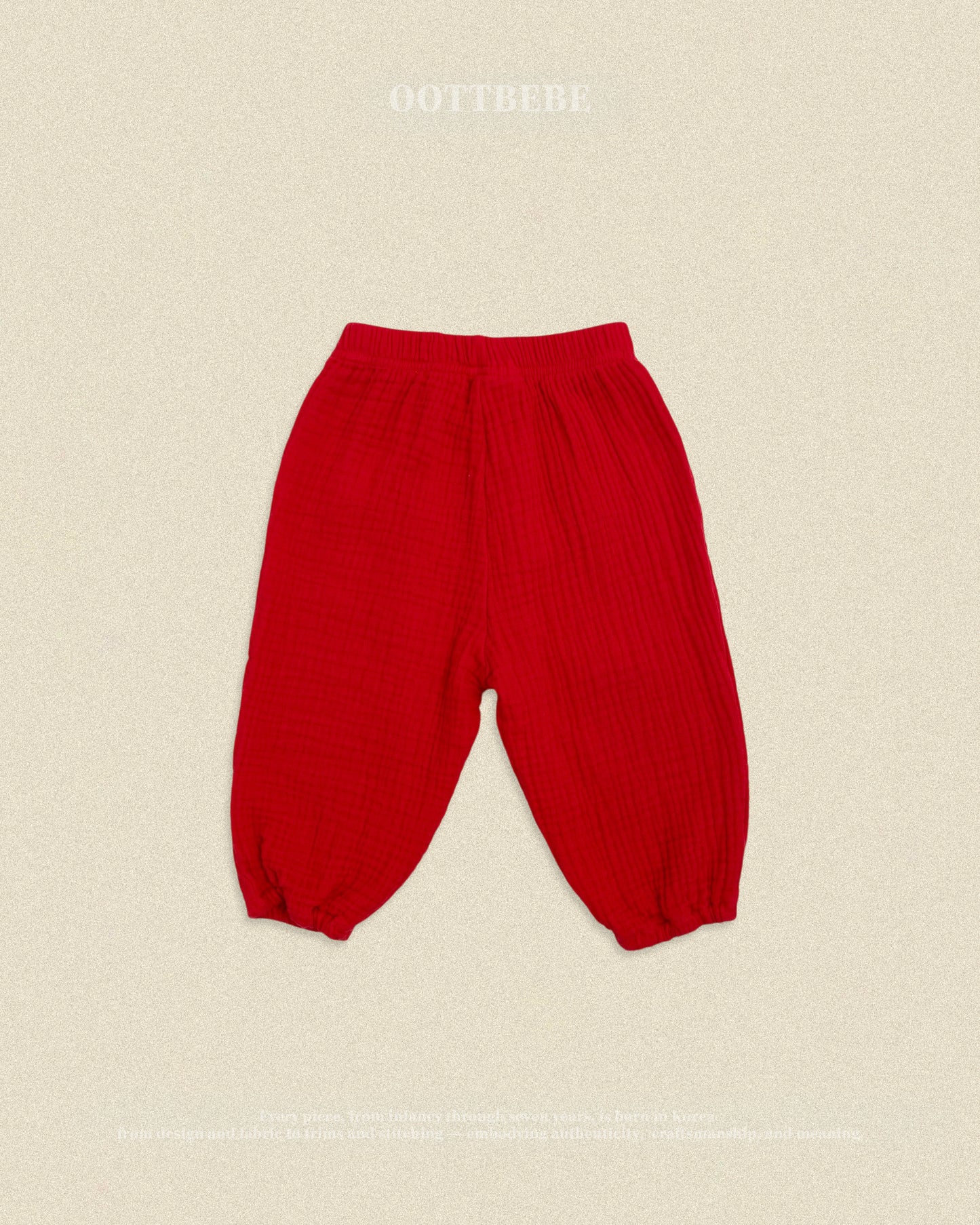 (Pre-order) OOTTBEBE Fall - Bungbung Gojaengi Pants - 붕붕이고쟁이팬츠 (3 Colors)