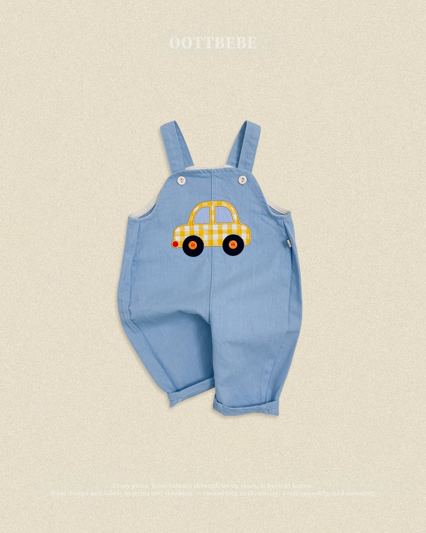 (Pre-order) OOTTBEBE Fall - Bungbung Denim Overalls - 붕붕이데님오버롤 (3 Colors)